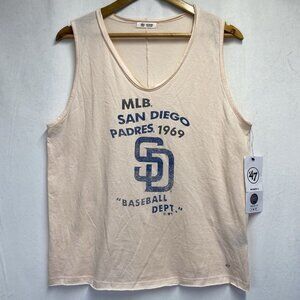 Pink San Diego Padres Tank Top with Retro Design